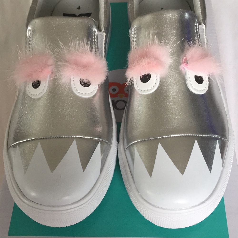 NWT Monster faux fur slip-on sneaker - Picture 2 of 6